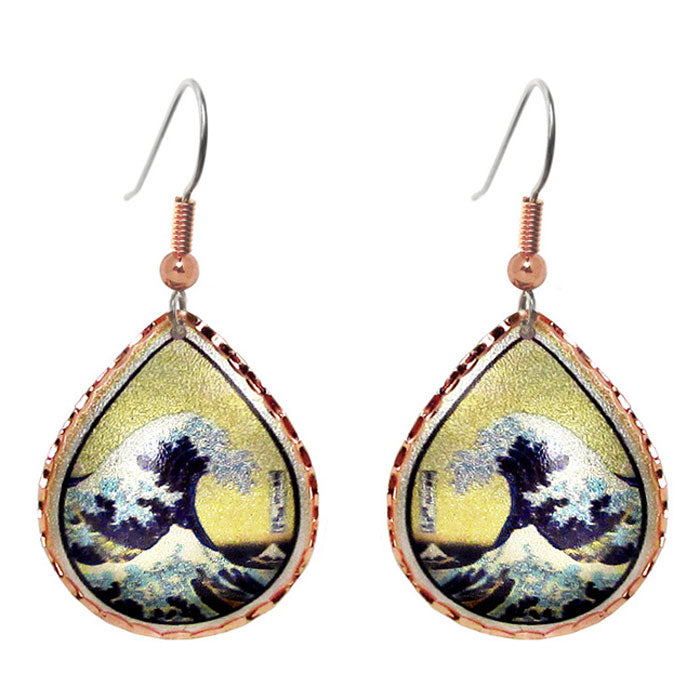  Hokusai The Great Wave Earrings 