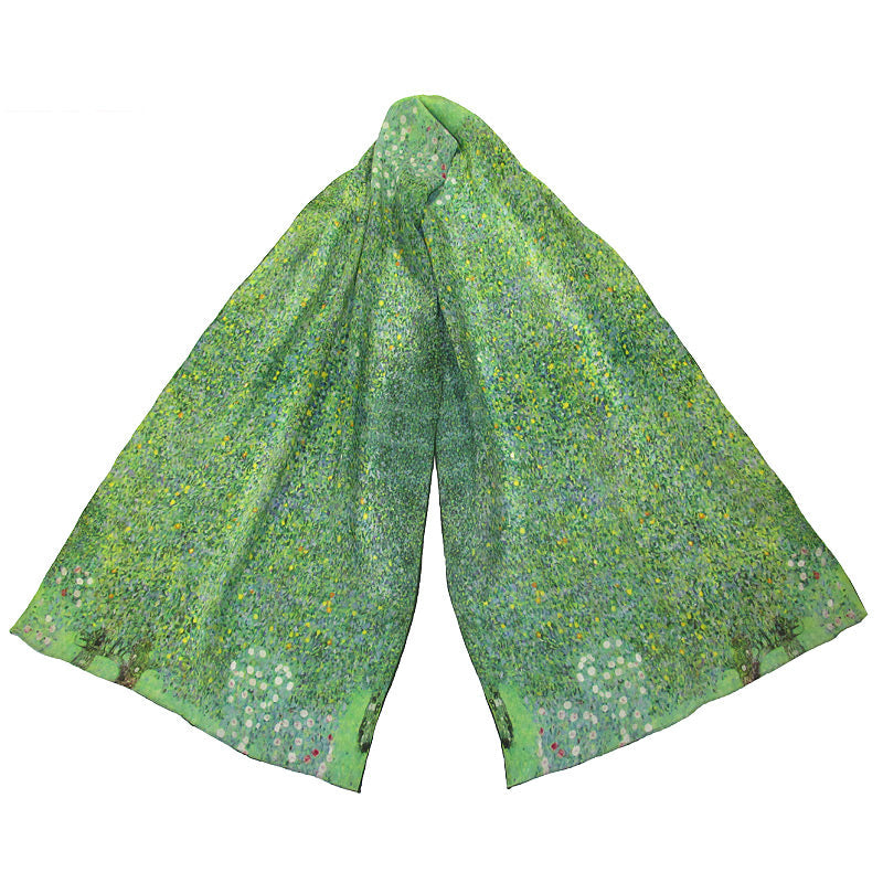  Klimt Roses Under Trees Art Scarf 