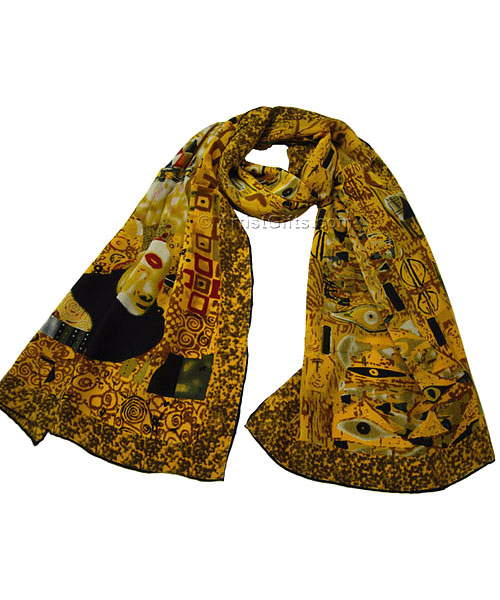  Klimt Portrait of Adele Silk Scarf 