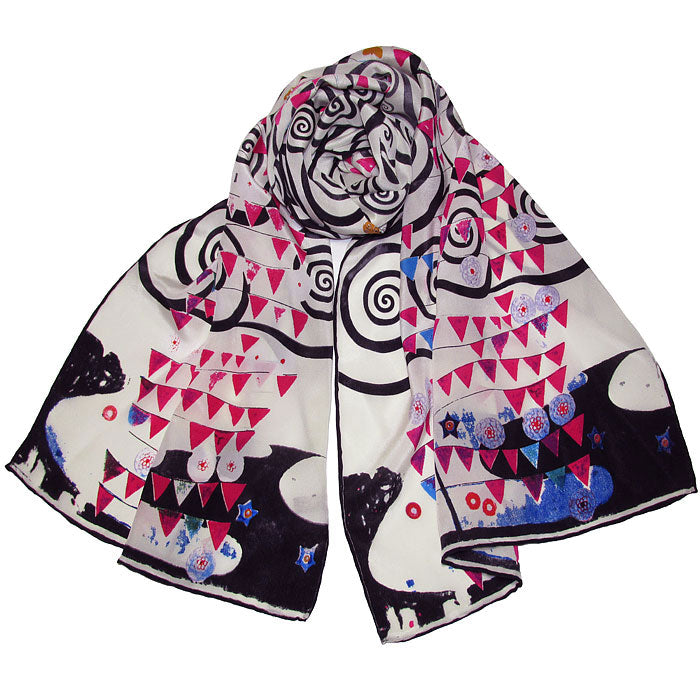  Klimt Silk Scarf Stoclet Frieze Inspired 