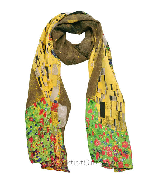  Klimt The Kiss Silk Scarf 