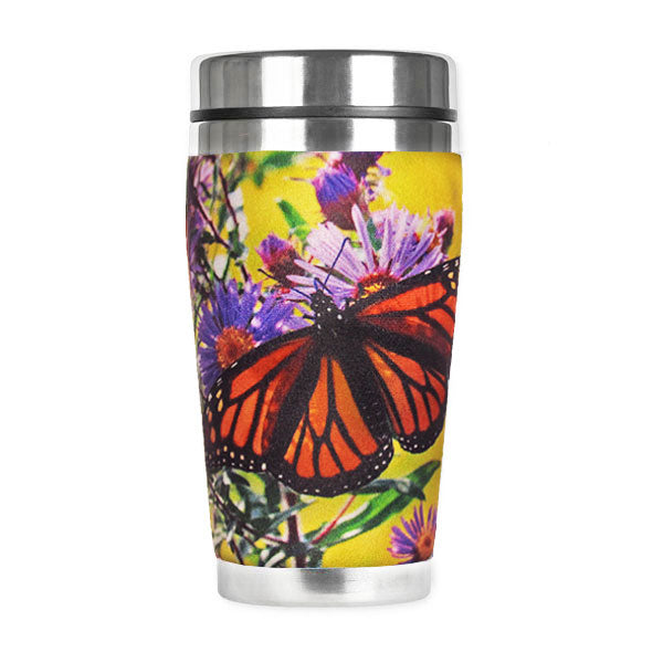  Monarch Butterfly Insulated Travel Mug 