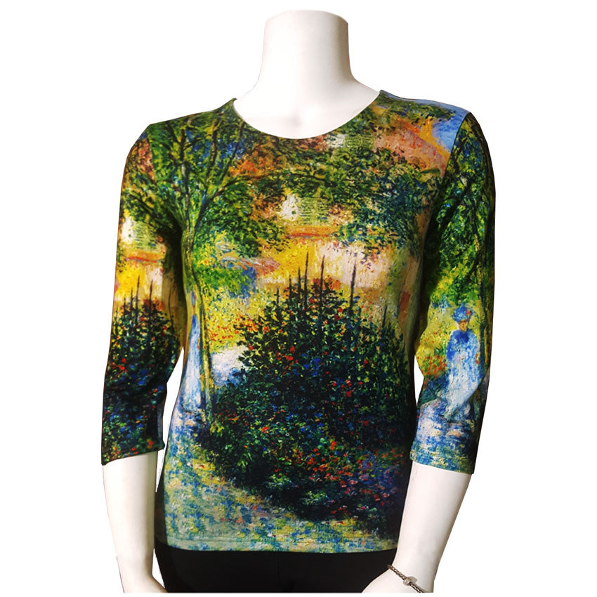  Monet Garden Art Shirt 