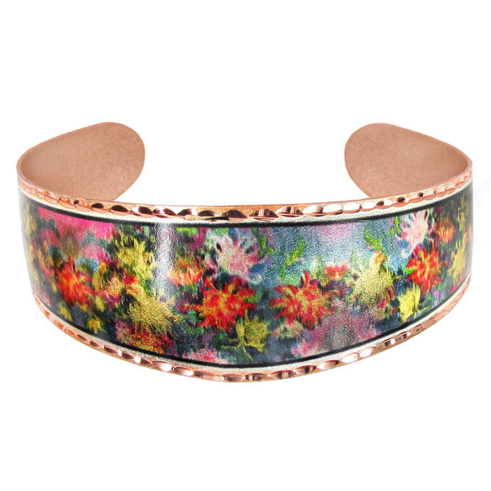  Monet Chrysanthemum Cuff Bracelet 