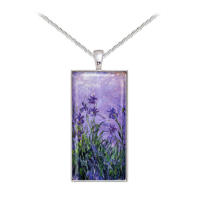  Monet Lilac Irises Necklace 