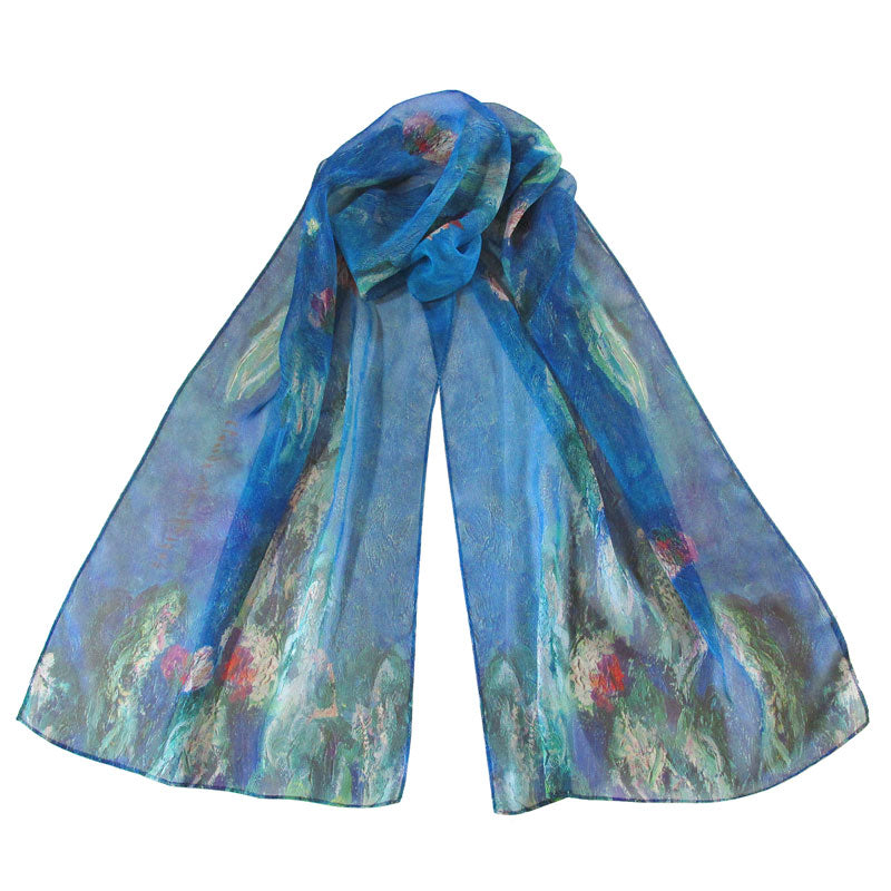  Monet Water Lilies Chiffon Scarf 