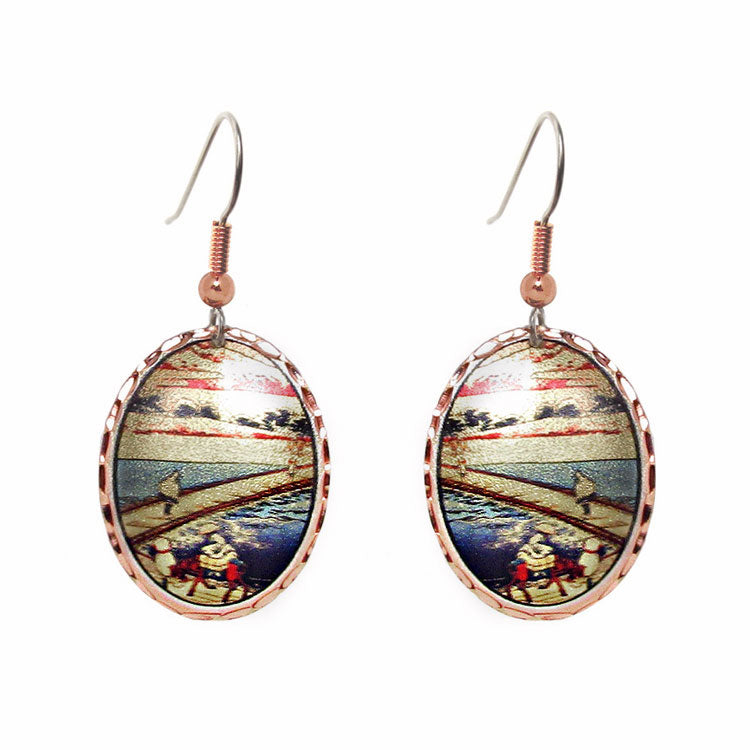  Hiroshige Art Earrings 