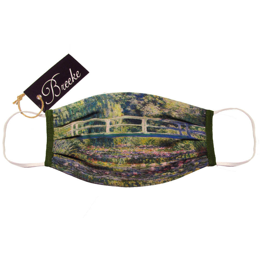  Monet Japanese Bridge Pleated Facemask 