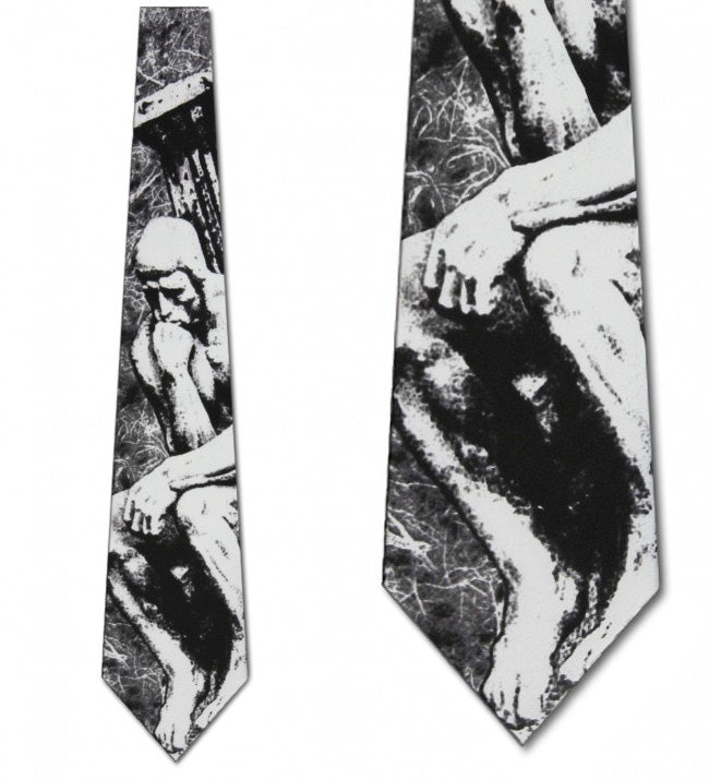  Rodin The Thinker Museum Art Necktie 