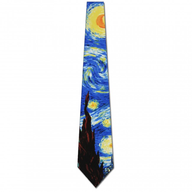  Van Gogh Starry Night Necktie 