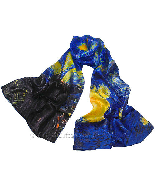  Van Gogh Starry Night Silk Scarf 