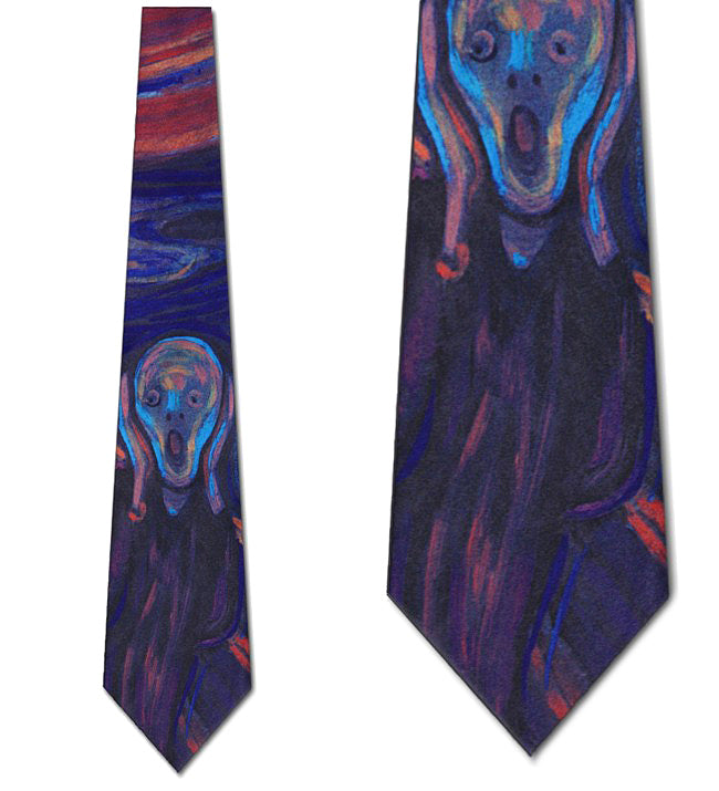  Edvard Munch Scream Necktie 