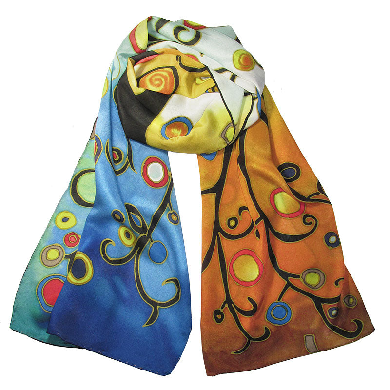  Klimt Tree of Life Inspired Art Scarf 