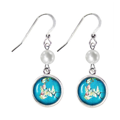  Blossoming Almond Tree Van Gogh Earrings 