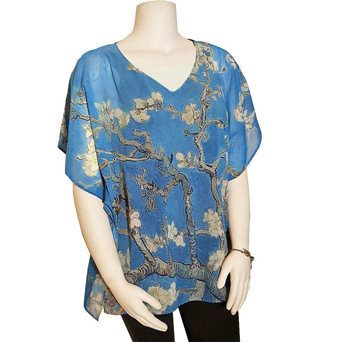  Almond Blossoms Popover Art Top or Scarf 