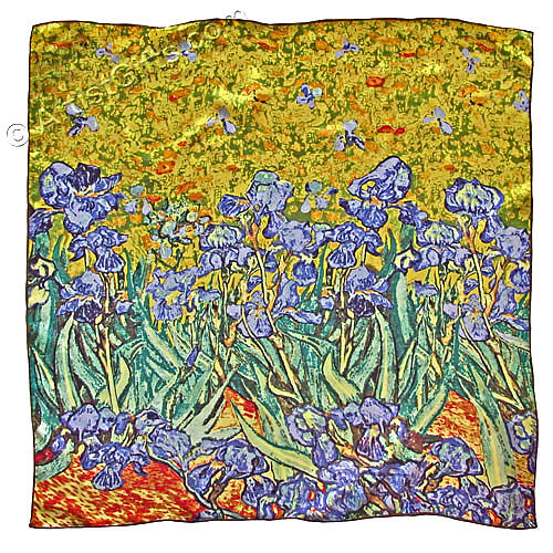  Van Gogh Irises Square Scarf 