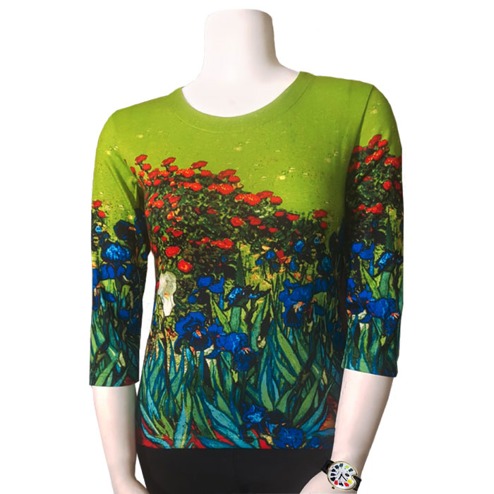  Van Gogh Irises Art Shirt - Clearance 