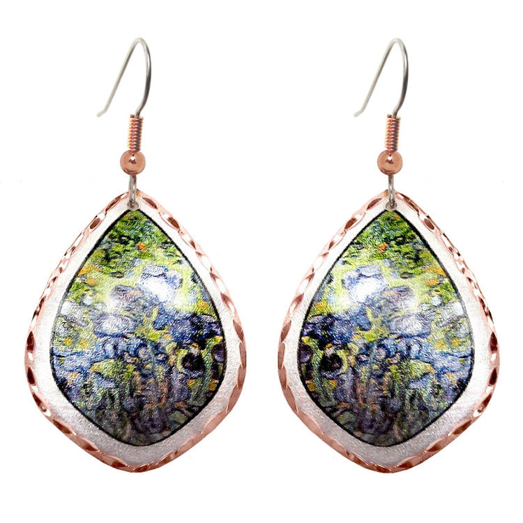  Van Gogh Irises Teardrop Earrings 