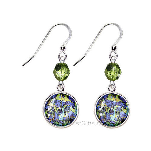  Van Gogh Irises Art Earrings 