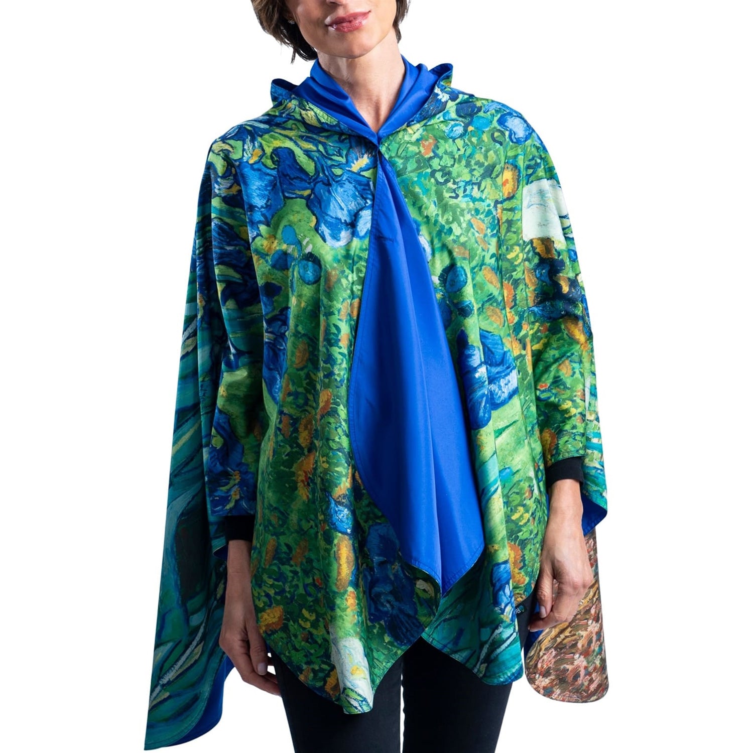  Van Gogh Irises Rain Cape by Raincaper 