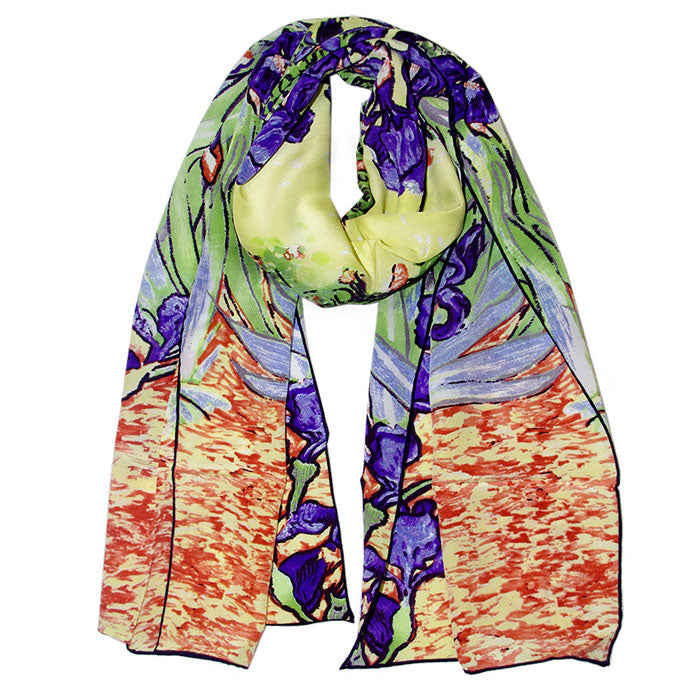  Van Gogh Irises Scarf II 