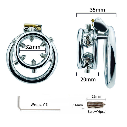 Screw Stainless Steel Chastity Device – chastity-devices