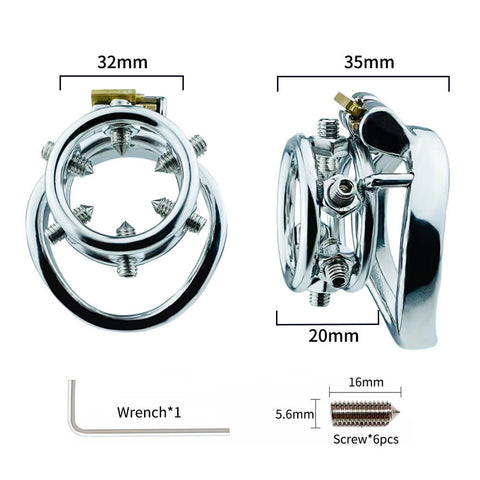 Screw Stainless Steel Chastity Device – chastity-devices