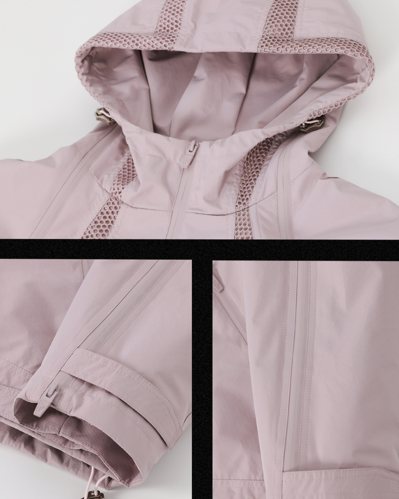 Futuristic Outdoor Unisex Waterproof Mesh Jacket