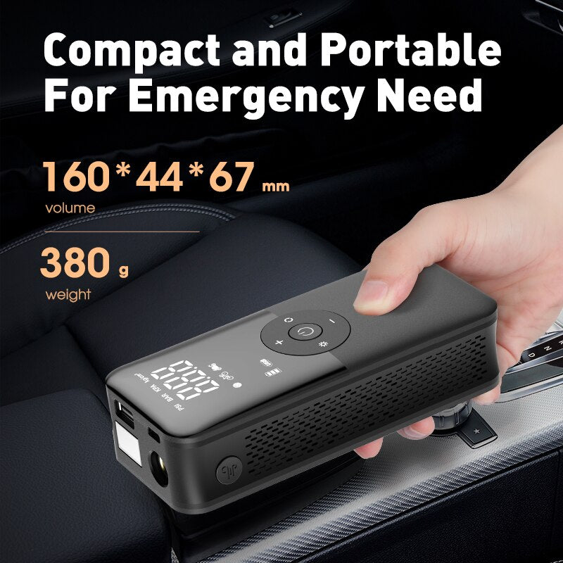 Portable Digital Tire Inflator: Rechargeable, Cordless, Versatile