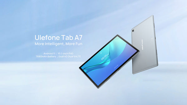 Ulefone Tab A7, 10.1-inch FHD, Dual 4G Dual VoLTE, 7680mAh