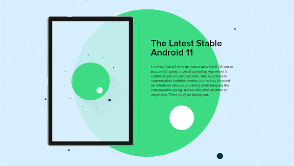 Ulefone Tab A7, 10.1-inch FHD, Dual 4G Dual VoLTE, 7680mAh