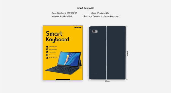Ulefone Smart Keyboard,  designed for Ulefone Tab A7, Trackpad Built-in