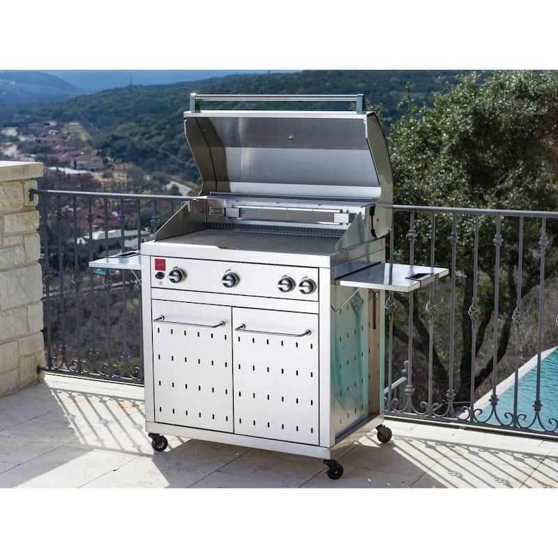 Premium 4-Burner Natural Gas Grill in 304 Stainless Steel