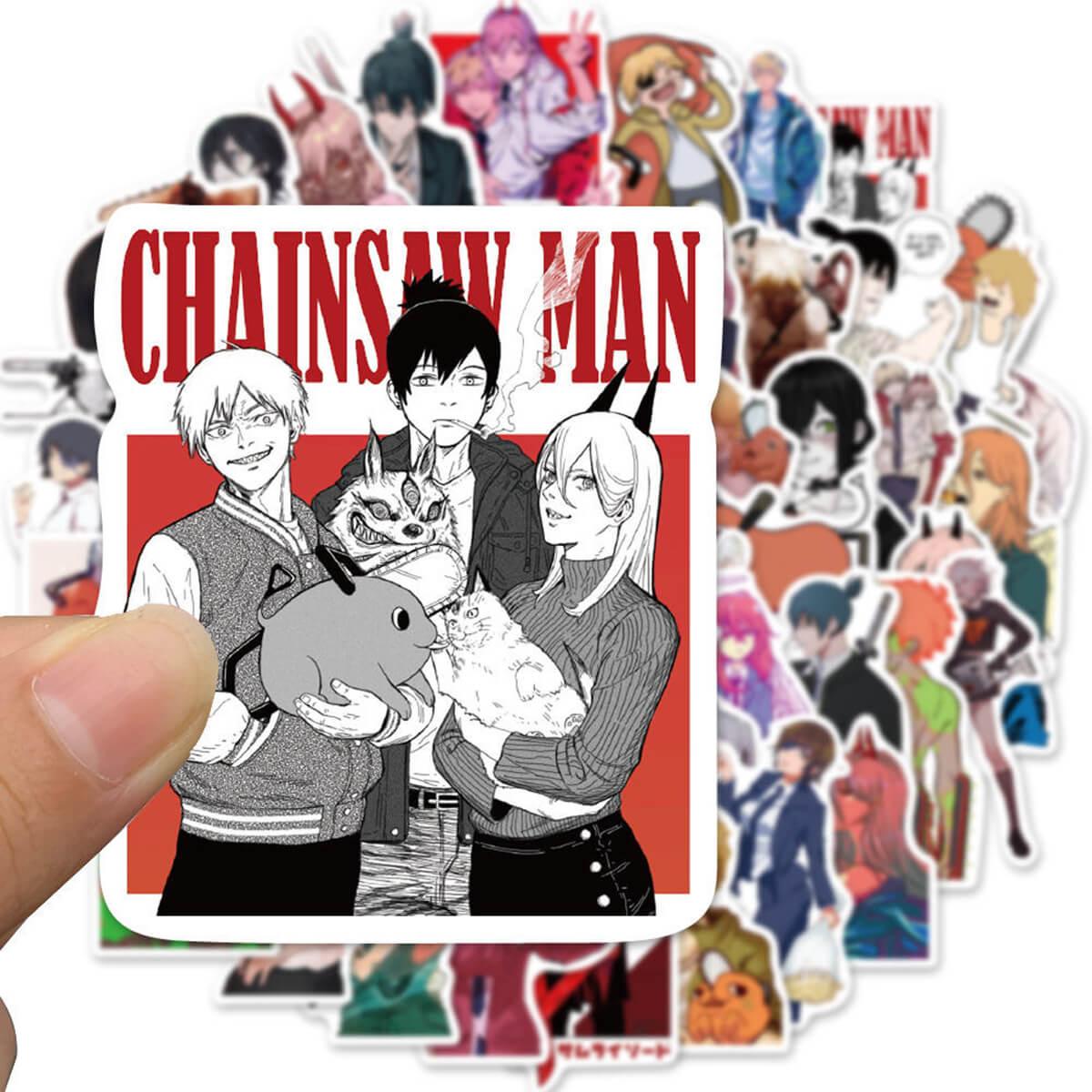 50 Chainsaw Man Stickers Waterproof