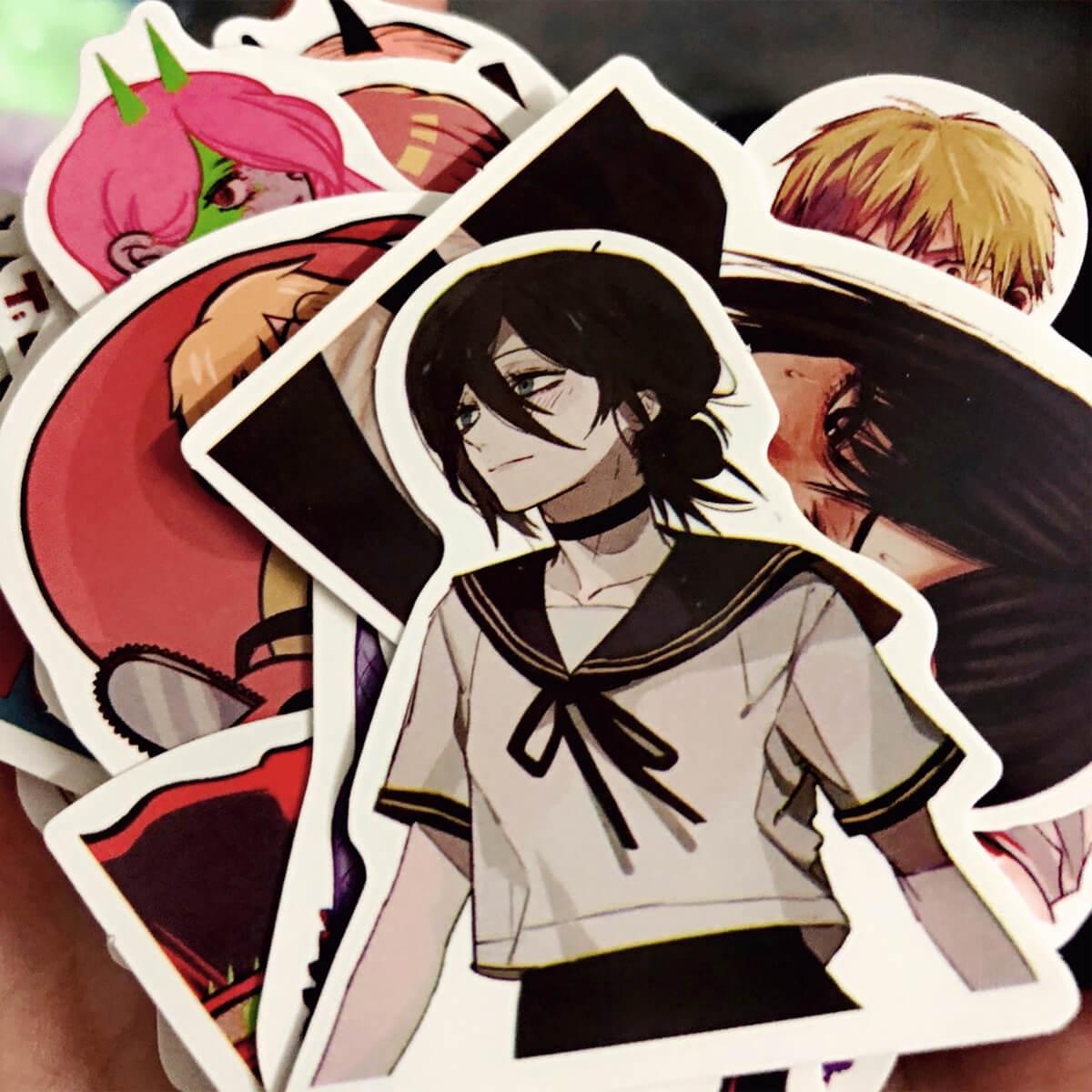 50 Chainsaw Man Stickers Waterproof