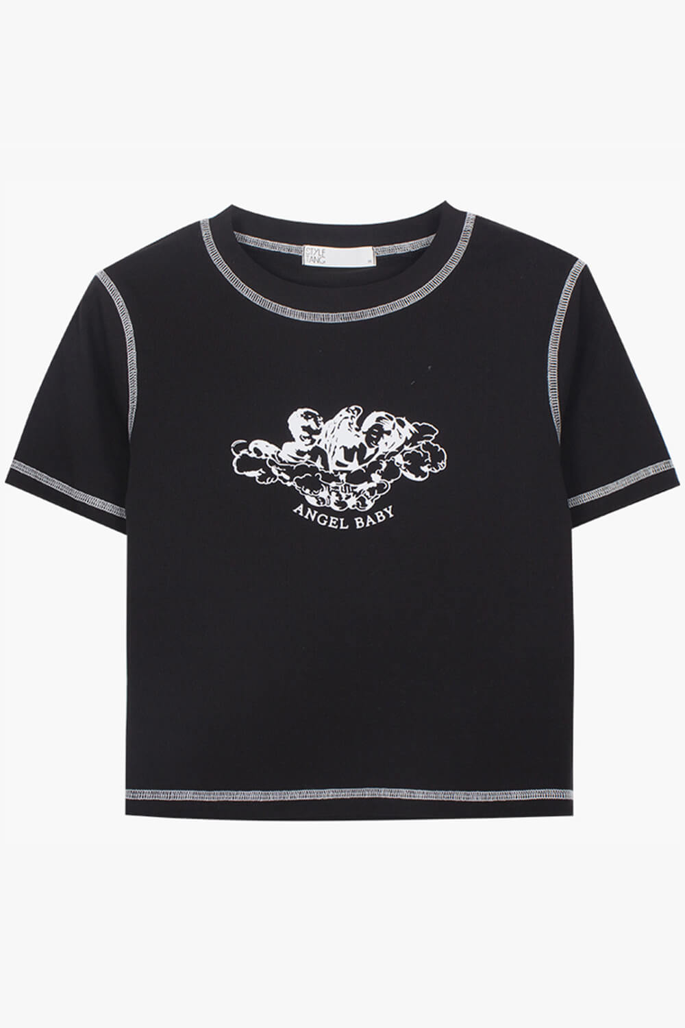 Angel Baby Black Crop Top