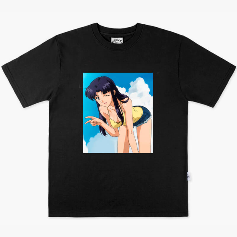 Anime Aesthetic Misato Katsuragi Hot Beach Party T-Shirt