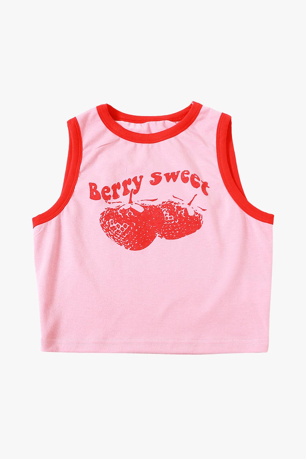 Berry Sweet Pink Tank Top