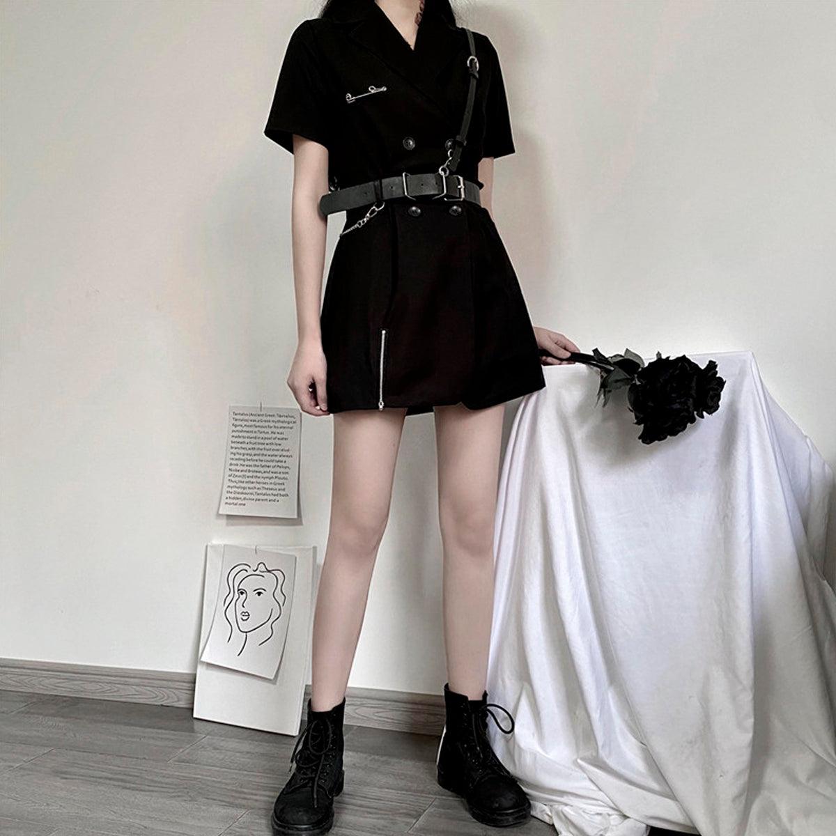 Black Aesthetic Romper