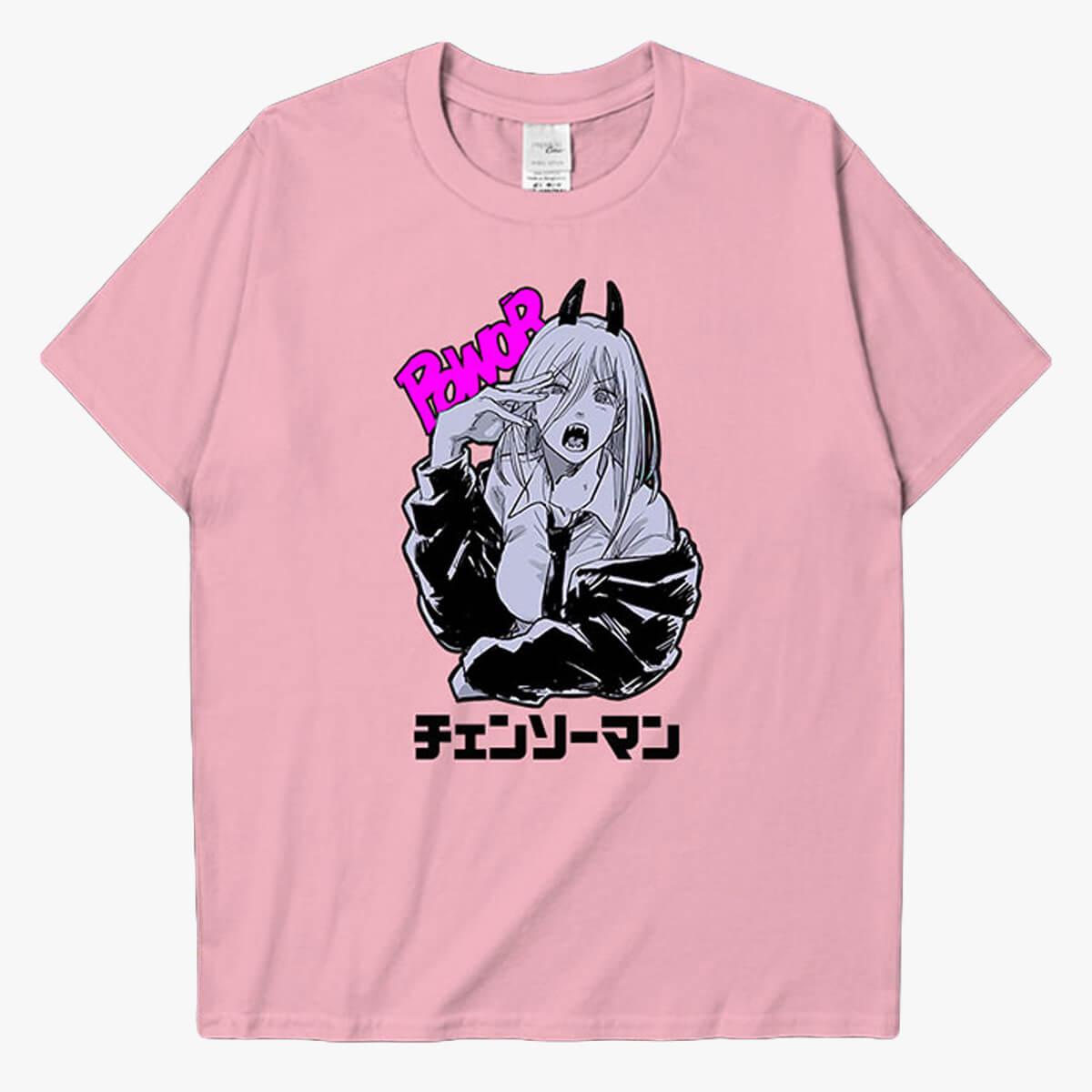 Chainsaw Man Angry Power Anime T-Shirt