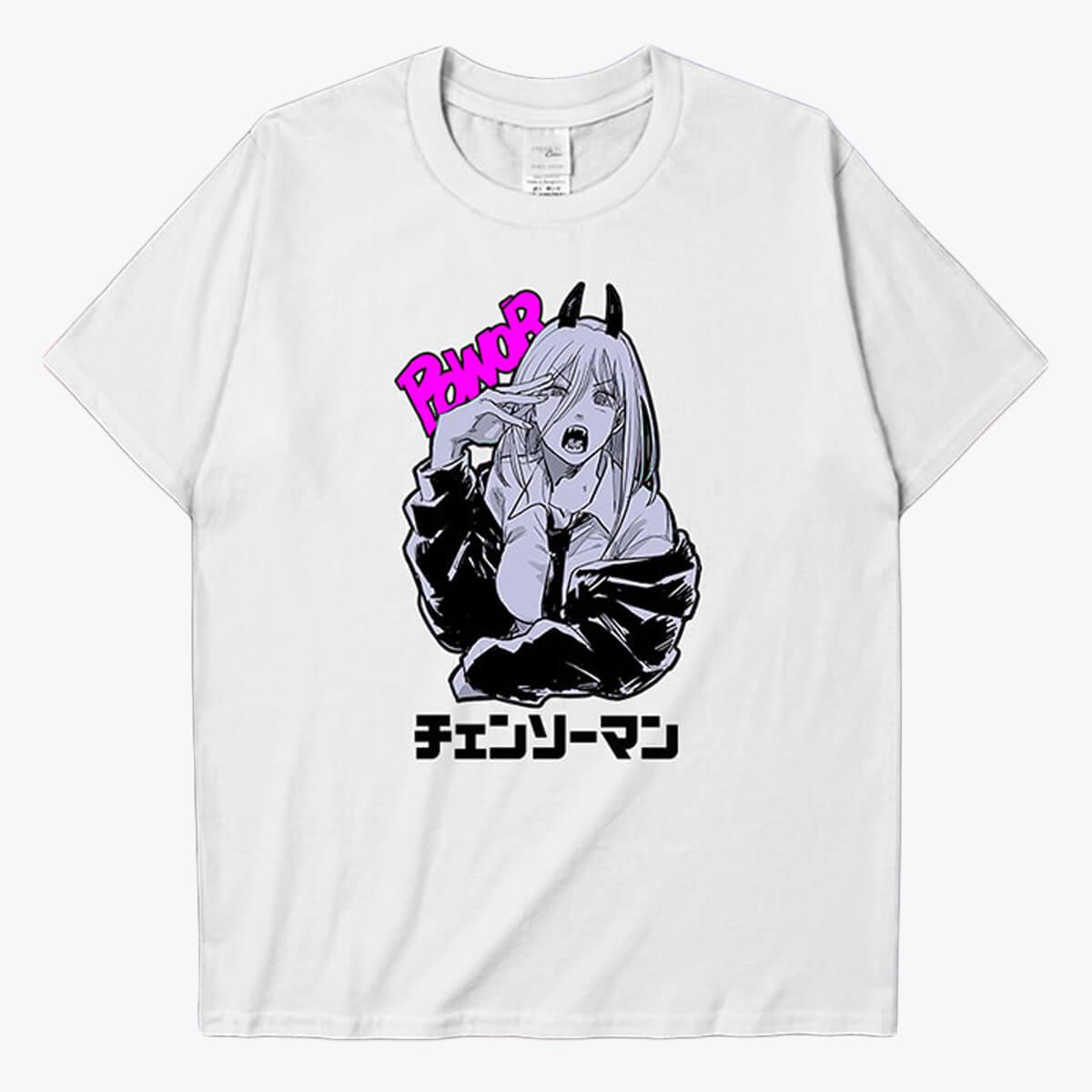 Chainsaw Man Angry Power Anime T-Shirt