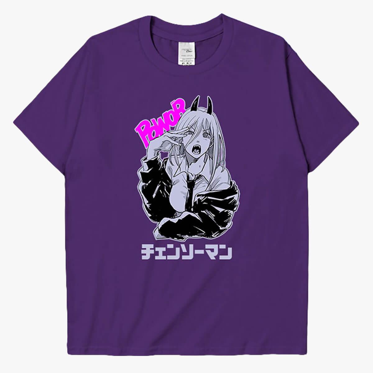 Chainsaw Man Angry Power Anime T-Shirt