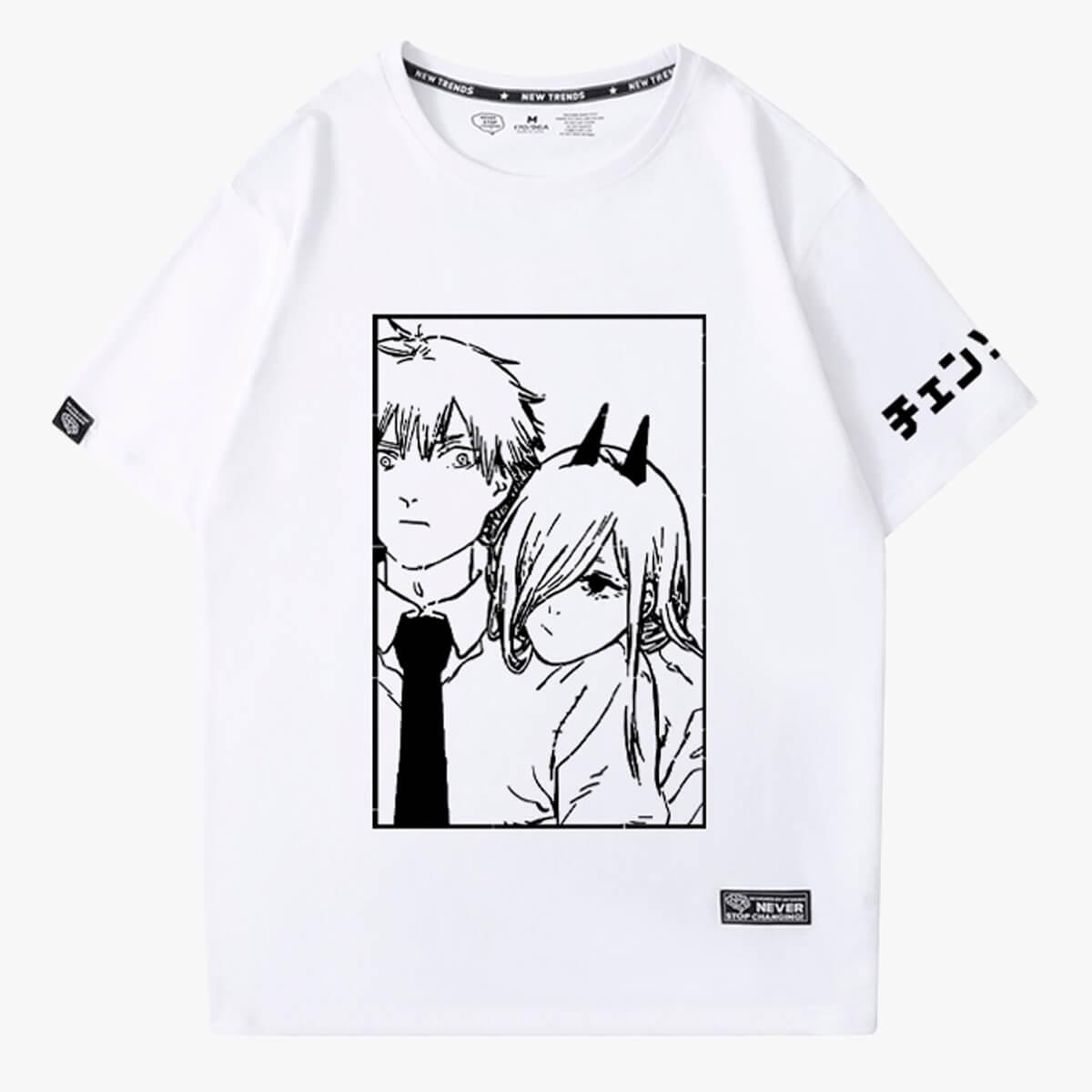 Chainsaw Man Denji and Power Relationship T-Shirt