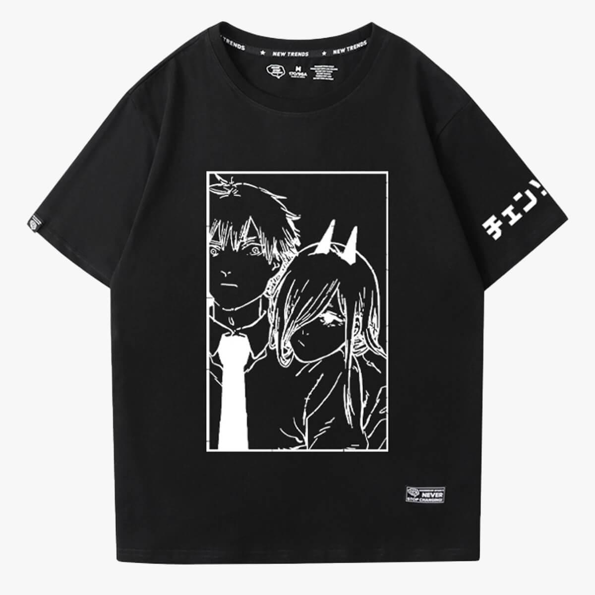 Chainsaw Man Denji and Power Relationship T-Shirt