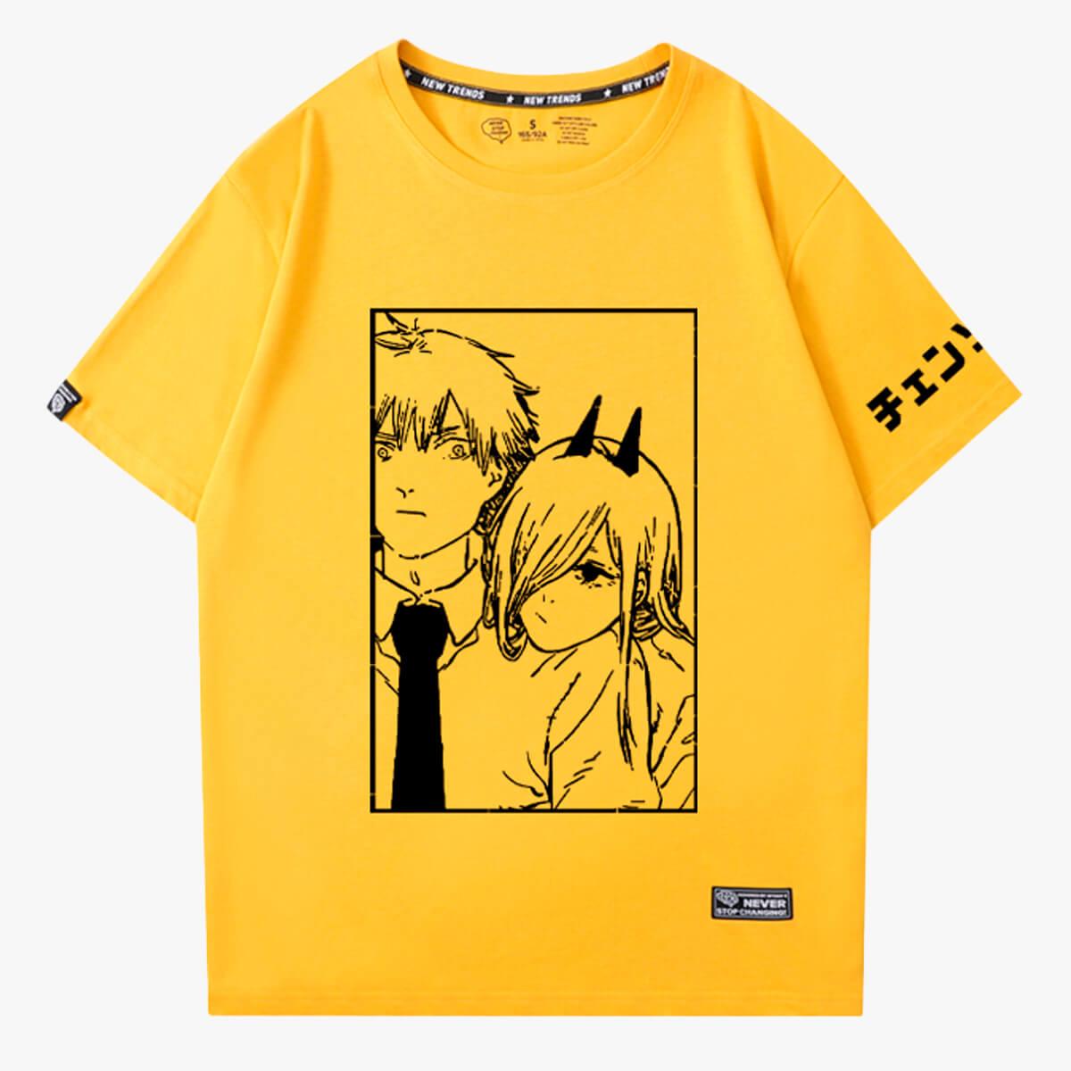 Chainsaw Man Denji and Power Relationship T-Shirt