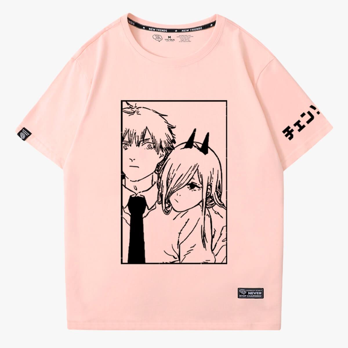 Chainsaw Man Denji and Power Relationship T-Shirt