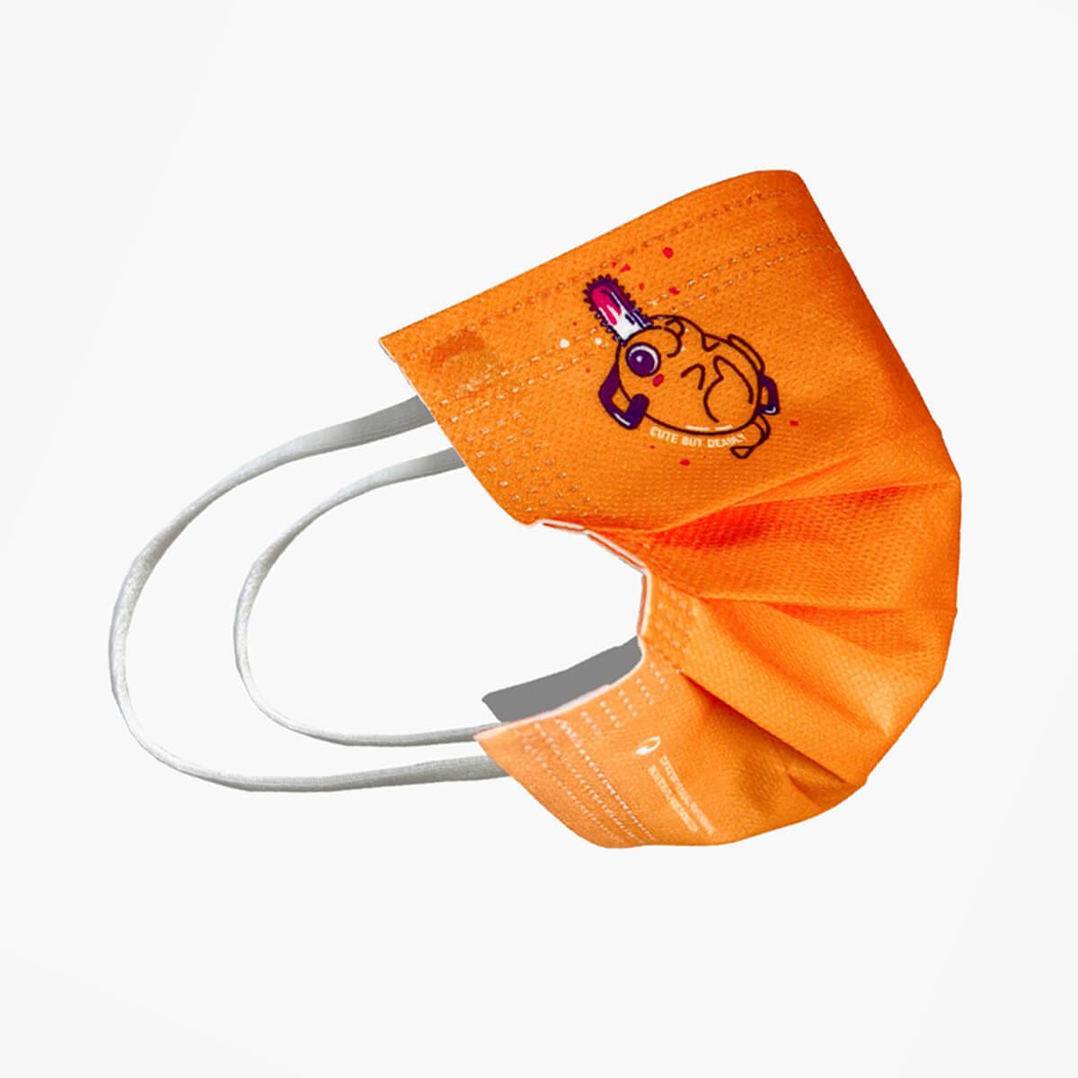 Chainsaw Man Pochita Orange Medical Disposable Face Mask