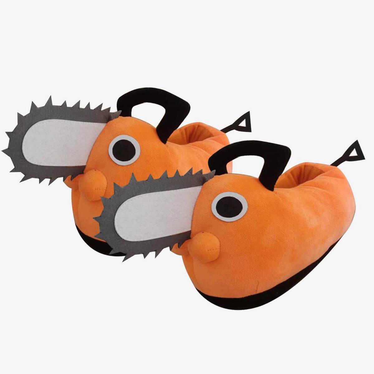 Pochita Slippers Chainsaw Man Plush Shoes