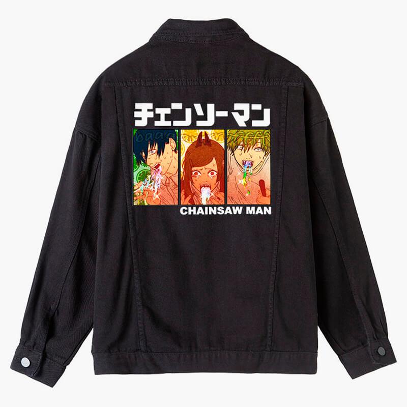 Chainsaw Man Trio Barf Denim Jacket