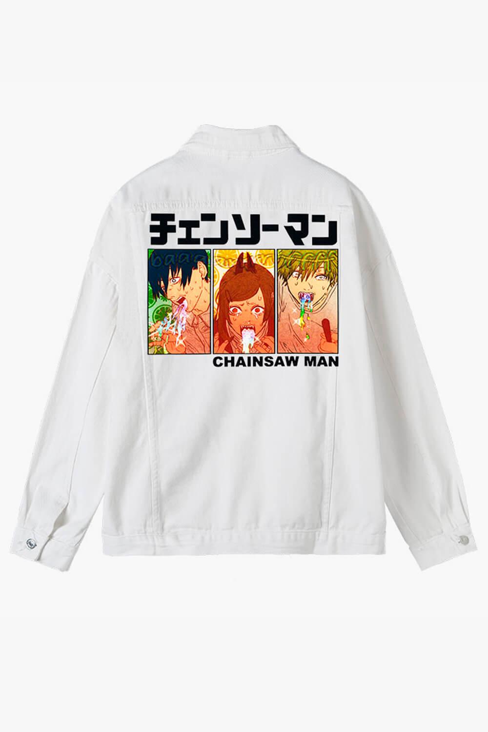 Chainsaw Man Trio Barf Denim Jacket